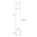 Kuzco EB43036-UNV Sonoma 36" Tall LED Bollard