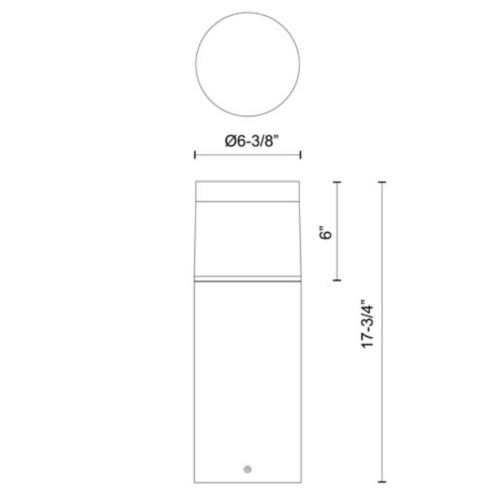 Kuzco EB49718 Hanover 1-lt 18" Tall LED Bollard