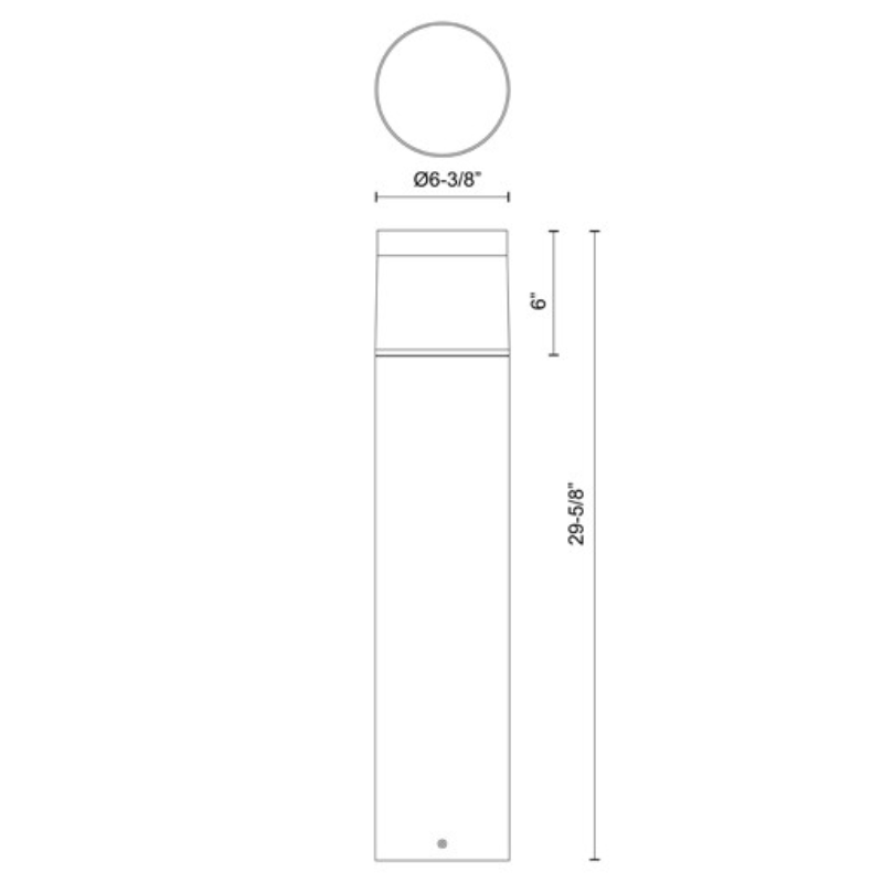 Kuzco EB49730 Hanover 1-lt 30" Tall LED Bollard