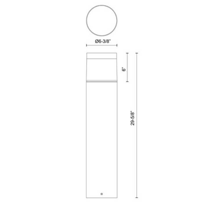 Kuzco EB49730 Hanover 1-lt 30" Tall LED Bollard