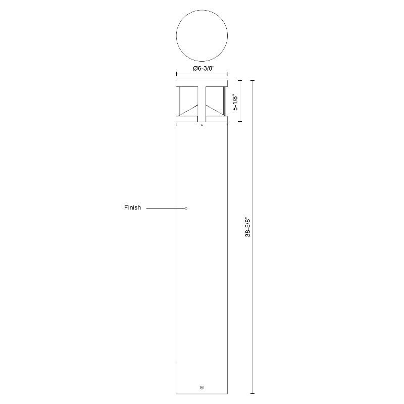 Kuzco EB82239 Glen 1-lt 39" Tall LED Bollard