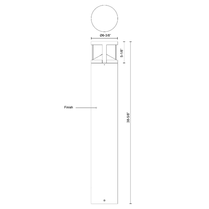 Kuzco EB82239 Glen 1-lt 39" Tall LED Bollard