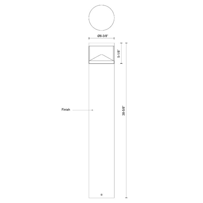 Kuzco EB83339 Dover 1-lt 39" Tall LED Bollard