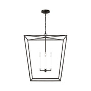 Visual Comfort EC1364 Viota 4-lt 25" Large Lantern Pendant - Aged Iron