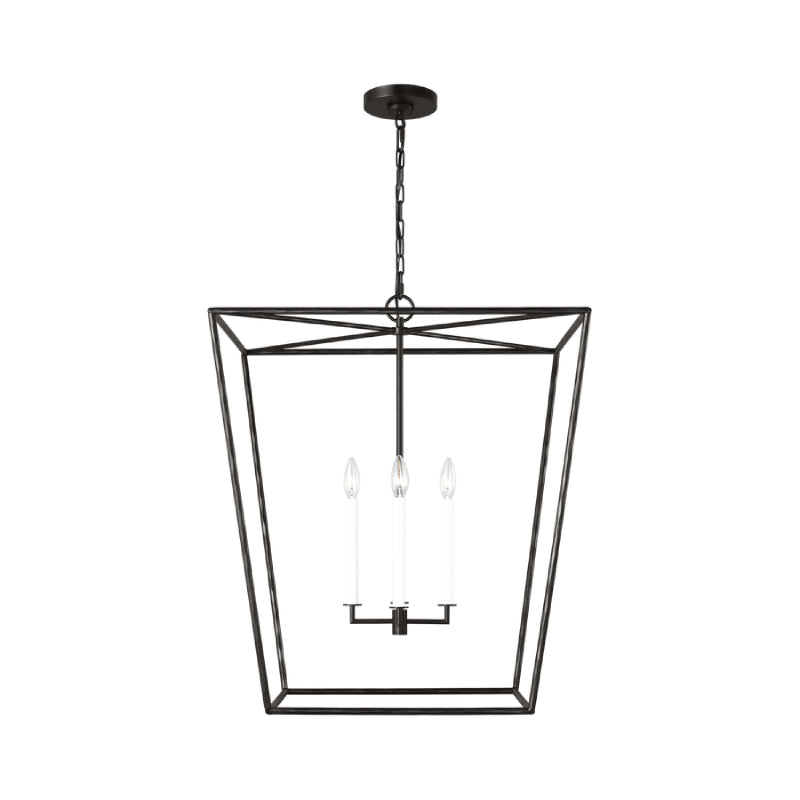 Visual Comfort EC1364 Viota 4-lt 25" Large Lantern Pendant - Aged Iron