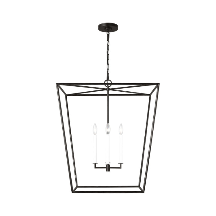 Visual Comfort EC1364 Viota 4-lt 25" Large Lantern Pendant - Aged Iron