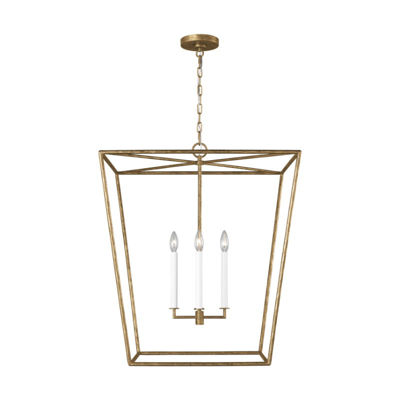 Visual Comfort EC1364 Viota 4-lt 25" Large Lantern Pendant - Casted Gild