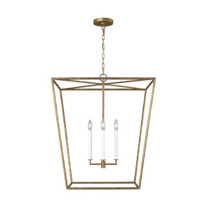 Visual Comfort EC1364 Viota 4-lt 25" Large Lantern Pendant - Casted Gild