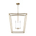 Visual Comfort EC1364 Viota 4-lt 25" Large Lantern Pendant - Casted Gild