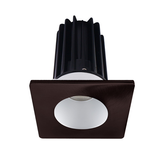 Lotus LED-2-S8W2 Designer 2" 8W LED Square Recessed Downlight, 24° Beam Angle - Alzak/Bronze