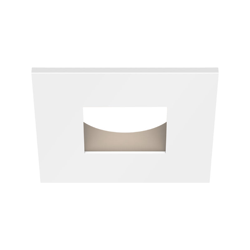 CSL ED1-SST 1" LED Eco-Downlight Square Standard Trim - Champagne with White Flange