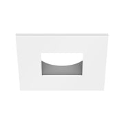 CSL ED1-SST 1" LED Eco-Downlight Square Standard Trim - Silver with White Flange
