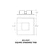 CSL ED1-SST 1" LED Eco-Downlight Square Standard Trim 
