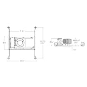 CSL ED1LANC Eco-Downlight 1" LPD 10W Adjustable New Construction Non-IC Housing