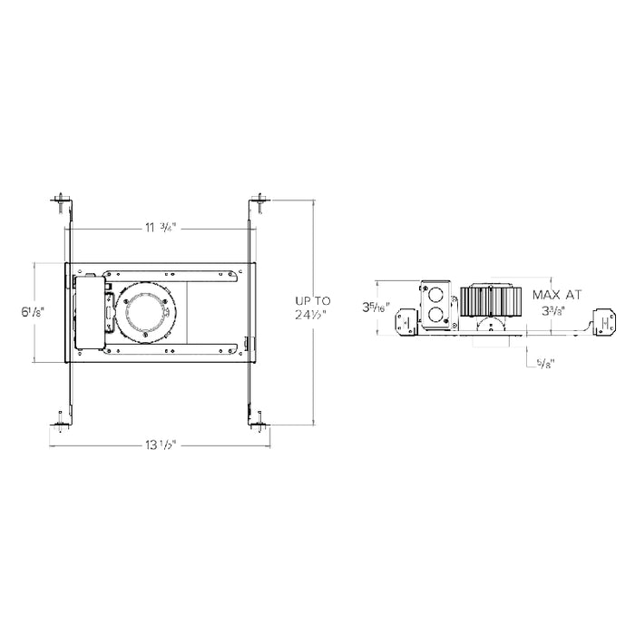 CSL ED1LANC Eco-Downlight 1" LPD 10W Adjustable New Construction Non-IC Housing