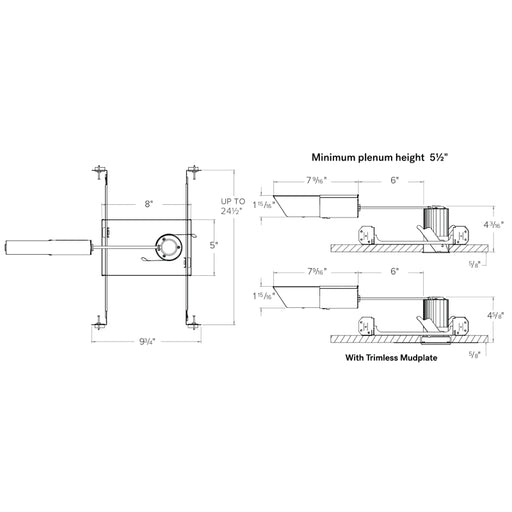 CSL ED1LNIC Eco-Downlight 1" LPD 10W New Construction IC Housing