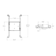 CSL ED1SNIC Eco-Downlight 1" 12W Shallow New Construction IC Housing