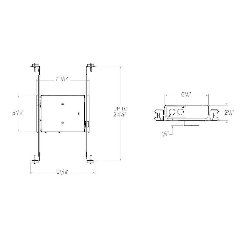 CSL ED1SNIC Eco-Downlight 1" 12W Shallow New Construction IC Housing