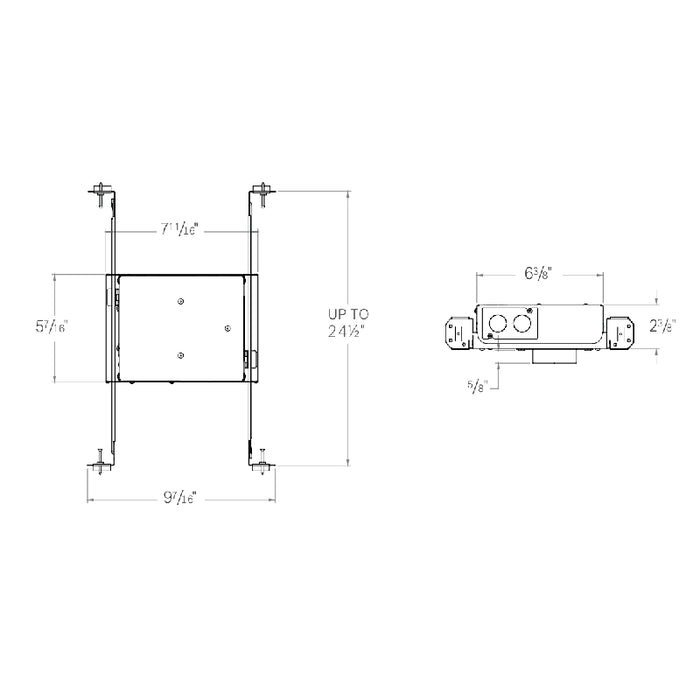 CSL ED1SNIC Eco-Downlight 1" 12W Shallow New Construction IC Housing