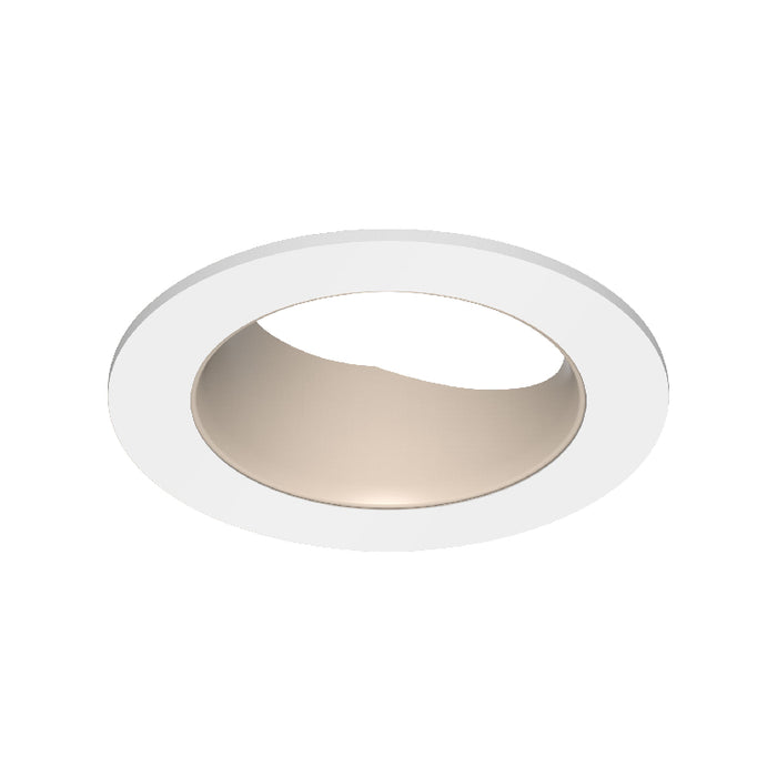 CSL ED3-RAST 3" LED Eco-Downlight Round Adjustable Standard Trim - White/Champagne