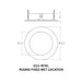 CSL ED3-RFWL 3" LED Eco-Downlight Round Fixed Wet Location Trim