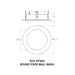 CSL ED3-RFWW Eco-Downlight 3" Round Fixed Wall Wash Trim 