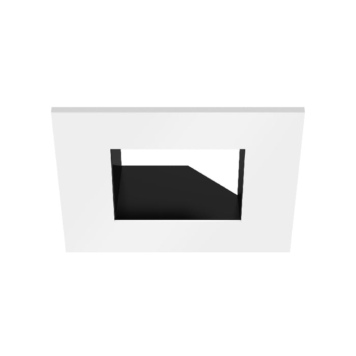 CSL ED3-SAST 3" LED Eco-Downlight Square Adjustable Standard Trim - White/Black