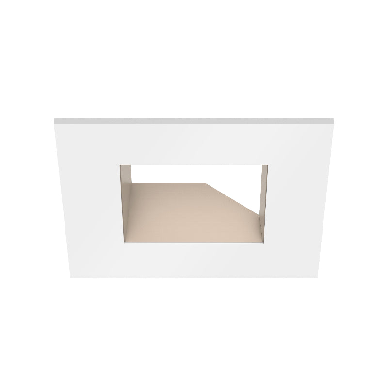CSL ED3-SAST 3" LED Eco-Downlight Square Adjustable Standard Trim - White/Champagne