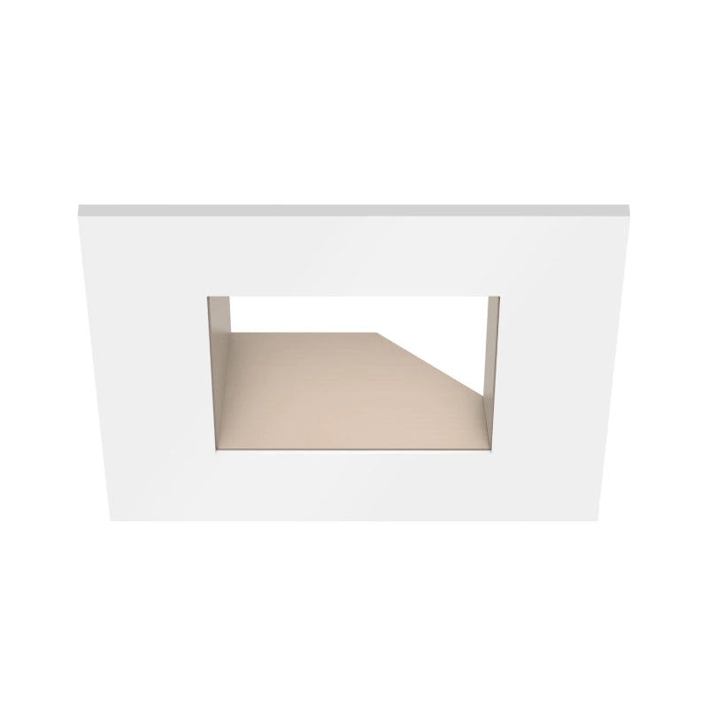 CSL ED3-SAST 3" LED Eco-Downlight Square Adjustable Standard Trim - Champagne with White Flange