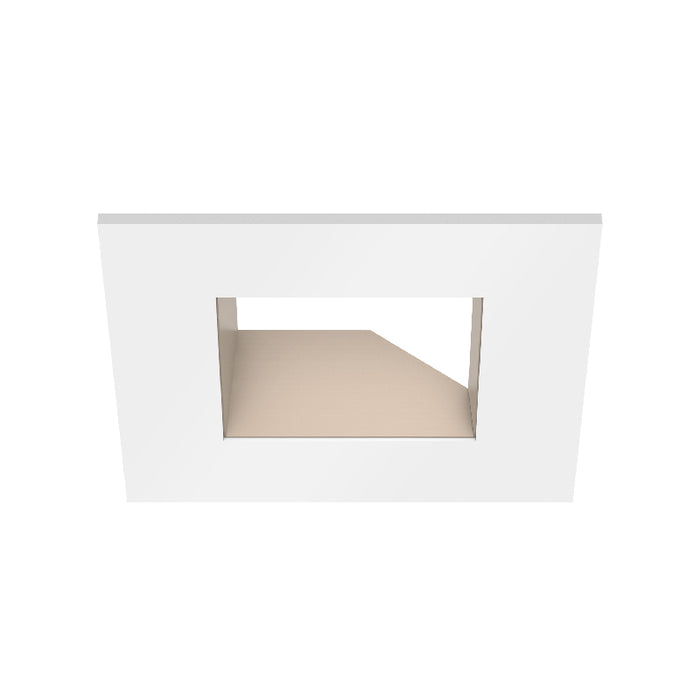 CSL ED3-SAST 3" LED Eco-Downlight Square Adjustable Standard Trim - White/Champagne