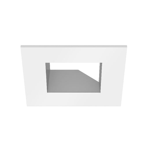 CSL ED3-SAST 3" LED Eco-Downlight Square Adjustable Standard Trim - White/Silver