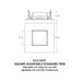 CSL ED3-SAST 3" LED Eco-Downlight Square Adjustable Standard Trim