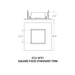 CSL ED3-SFST 3" LED Eco-Downlight Square Fixed Standard Trim
