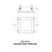 CSL ED3-SFTL 3" LED Eco-Downlight Square Fixed Standard Trimless 