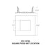 CSL ED3-SFWL 3" LED Eco-Downlight Square Fixed Wet Location Trim