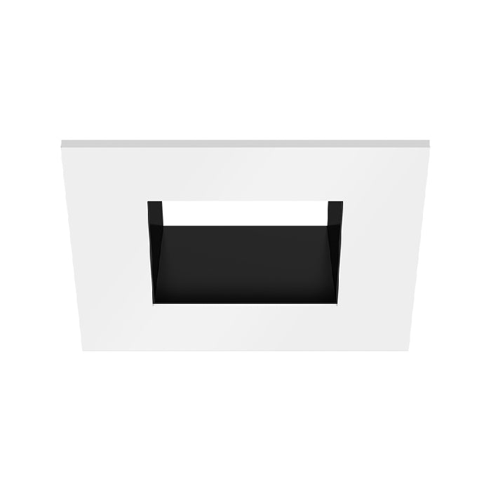 CSL ED3-SFST 3" LED Eco-Downlight Square Fixed Standard Trim - White/Black