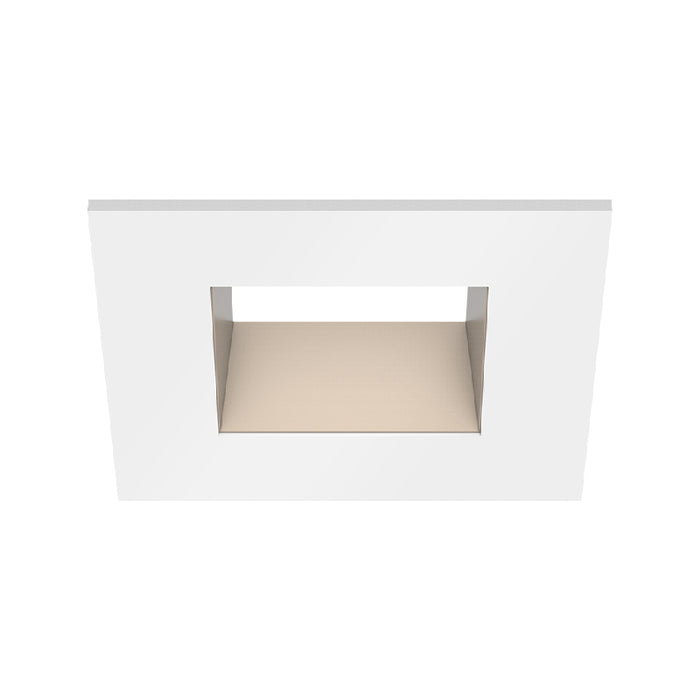 CSL ED3-SFST 3" LED Eco-Downlight Square Fixed Standard Trim - White/Champagne