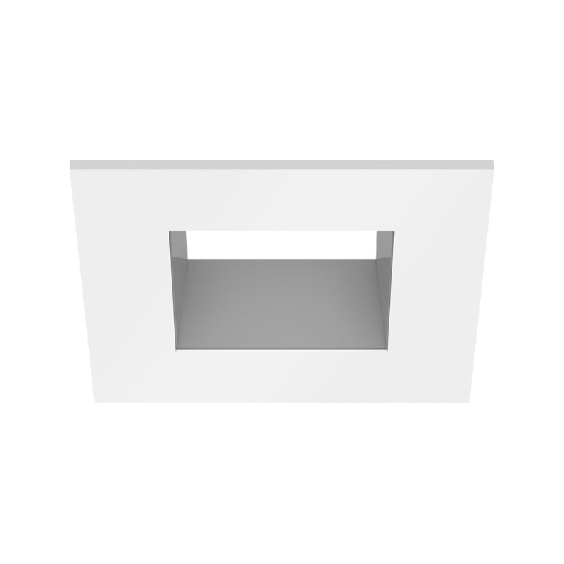 CSL ED3-SFST 3" LED Eco-Downlight Square Fixed Standard Trim - White/Silver
