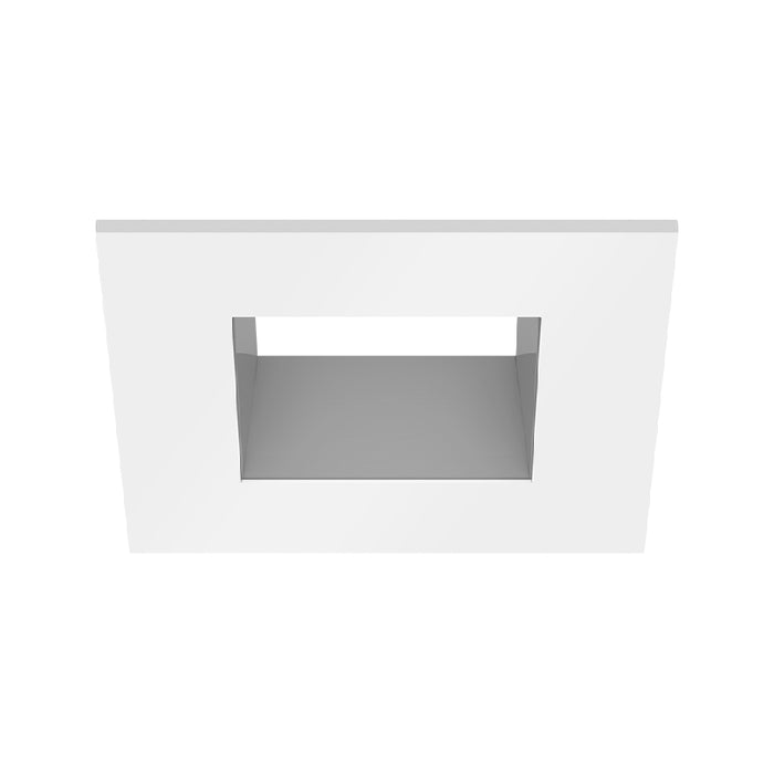 CSL ED3-SFST 3" LED Eco-Downlight Square Fixed Standard Trim - White/Silver
