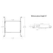 CSL Eco-Downlight ED3SAIC 3" 20W Shallow Plenum Adjustable IC Housing, Warm Dim