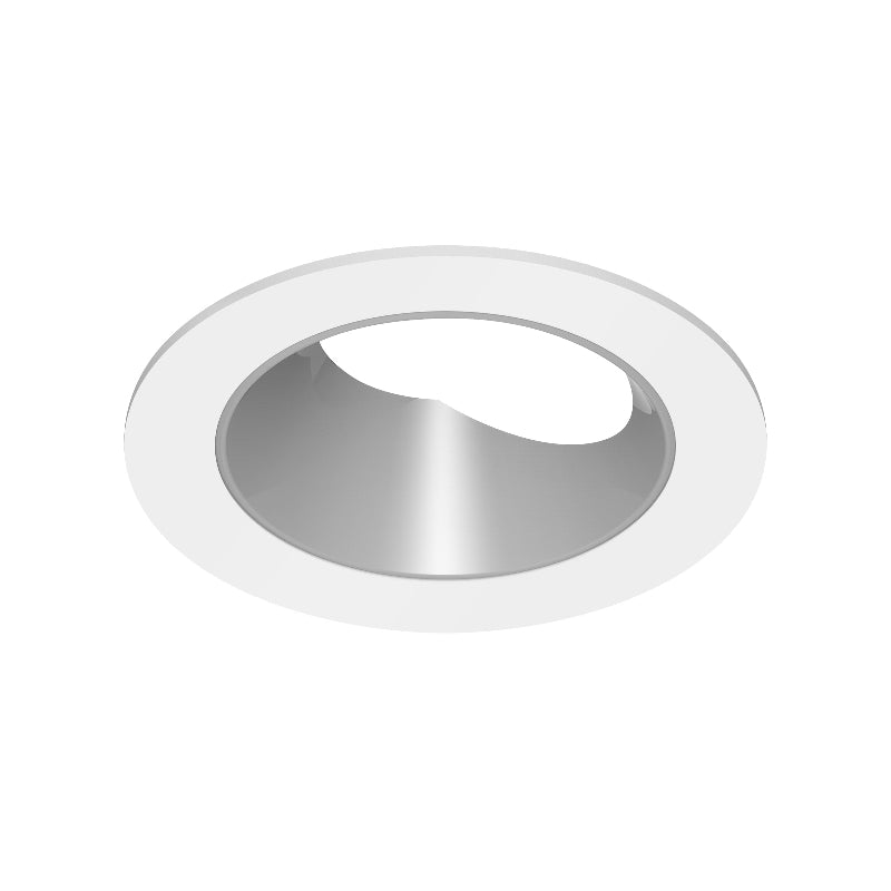 CSL ED5-RAST 5" LED Eco-Downlight Round Adjustable Standard Trim - White/Silver