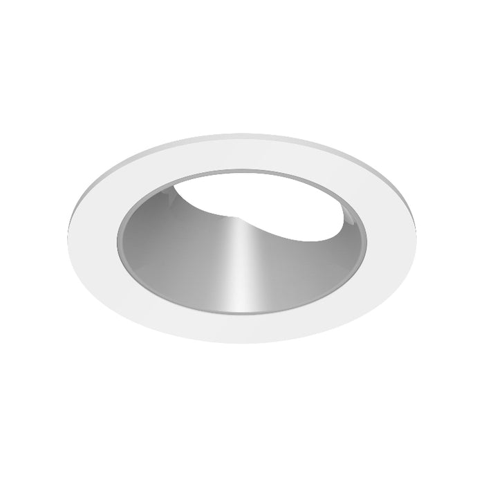 CSL ED5-RAST 5" LED Eco-Downlight Round Adjustable Standard Trim - White/Silver