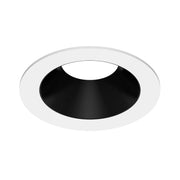 CSL ED5-RFST 5" LED Eco-Downlight Round Fixed Standard Trim - Black with White Flange