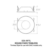 CSL ED5-RFTL 5" LED Eco-Downlight Round Fixed Trimless