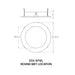CSL ED5-RFWL 5" LED Eco-Downlight Round Fixed Wet Location Trim