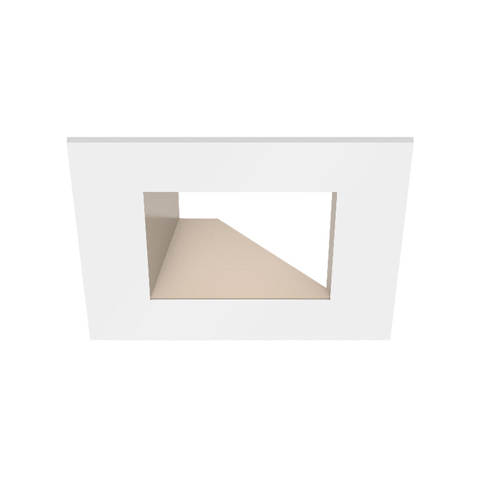 CSL ED5-SAST 5" LED Eco-Downlight Square Adjustable Standard Trim - White/Champagne