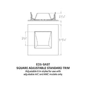 CSL ED5-SAST 5" LED Eco-Downlight Square Adjustable Standard Trim