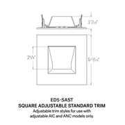 CSL ED5-SAST 5" LED Eco-Downlight Square Adjustable Standard Trim