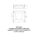 CSL ED5-SATL 5" LED Eco-Downlight Square Adjustable Standard Trimless