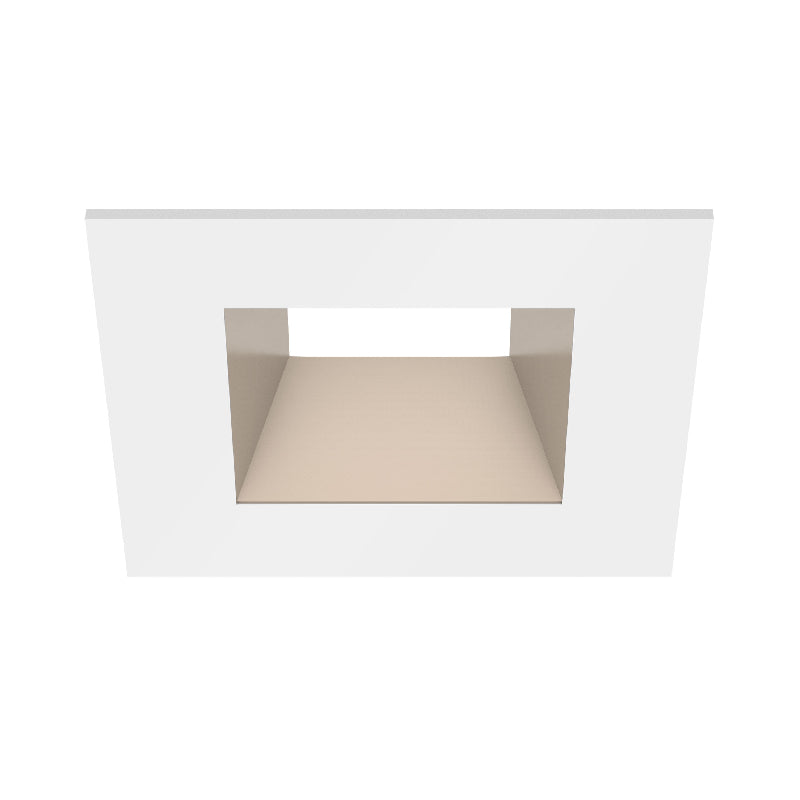 CSL ED5-SFST 5" LED Eco-Downlight Square Fixed Standard Trim - White/Champagne